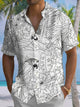 Alohadaddy Hawaiian Moisture Wicking Cool Parrot Art Print Chest Pocket Stretch Short Sleeve Shirt