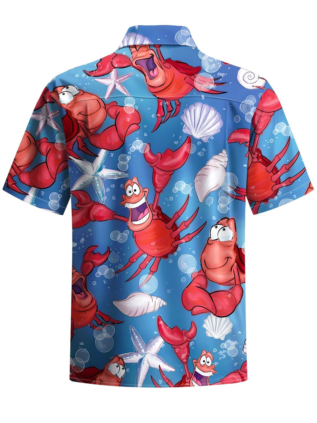 Alohadaddy® Hawaiian Crab Art Print Moisture Wicking Men&