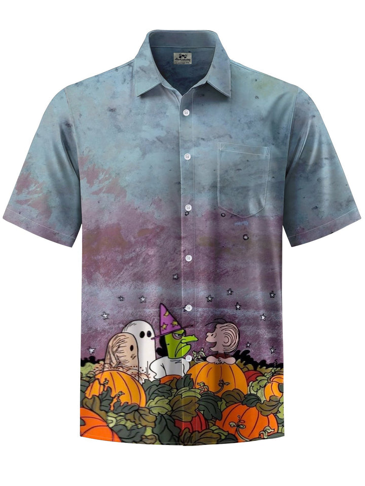 Alohadaddy® Halloween Cartoon Print Pocket Men&