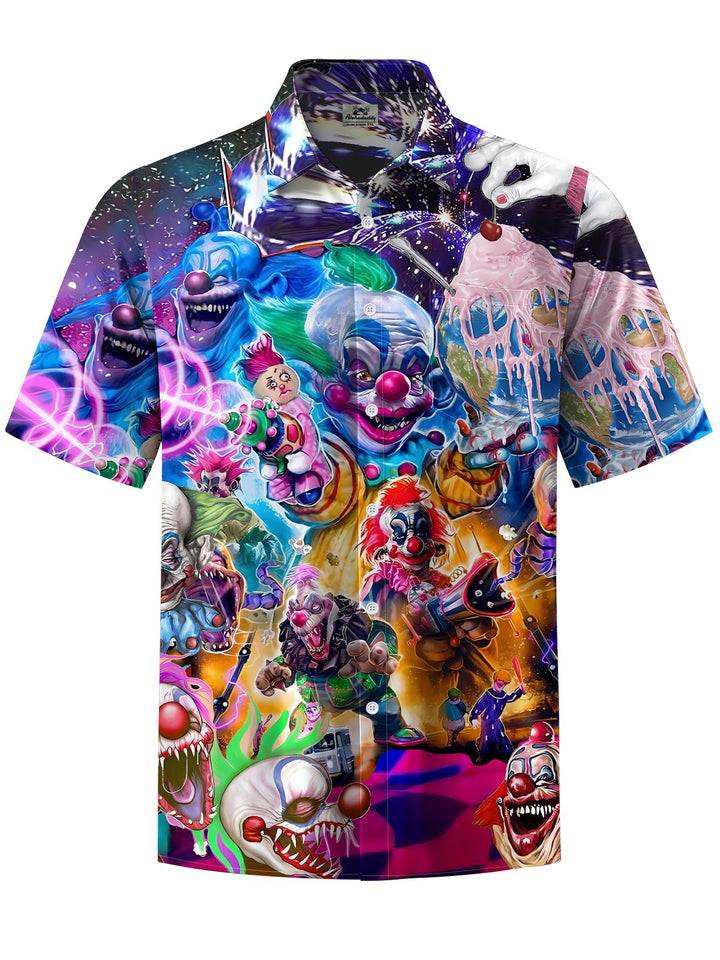 Alohadaddy® Halloween Killer Clown Art Print Stretch Men&