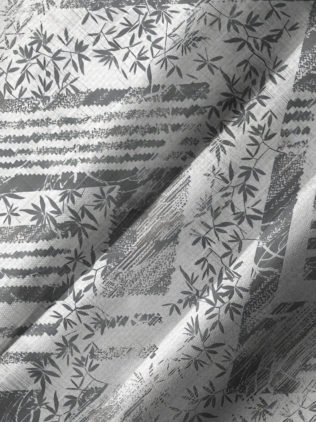Alohadaddy Casual Everyday Hawaiian Geometric Bamboo Leaf Print Art Polyester Stretch Button Cardigan Pockets Large Size Long Short Sleeve Shirt