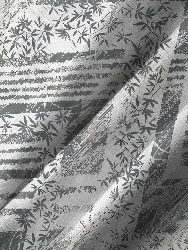 Alohadaddy Casual Everyday Hawaiian Geometric Bamboo Leaf Print Art Polyester Stretch Button Cardigan Pockets Large Size Long Short Sleeve Shirt