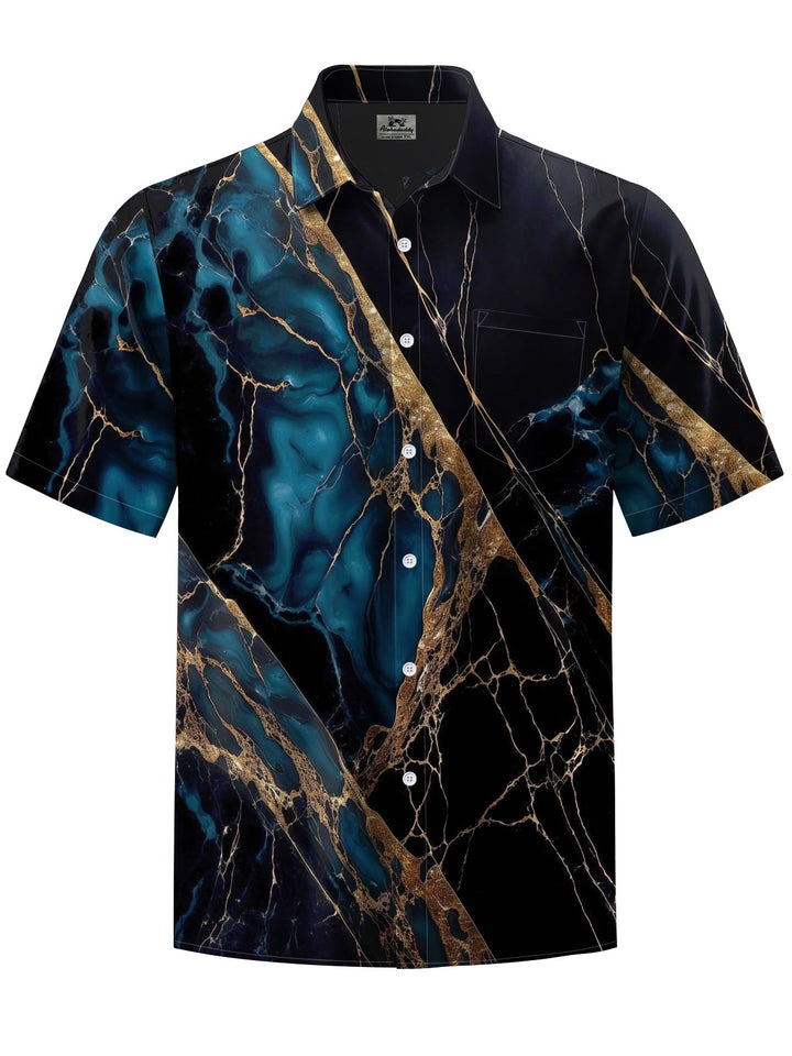 Alohadaddy® Vintage Marble Print Pocket Men&