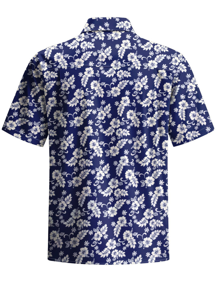 Alohadaddy® Casual Floral Print Pocket Stretch Men&