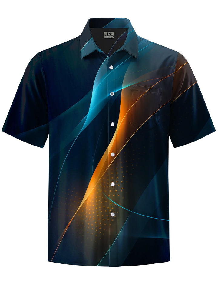 Alohadaddy® Casual Abstract Print Art Stretch Pocket Men&