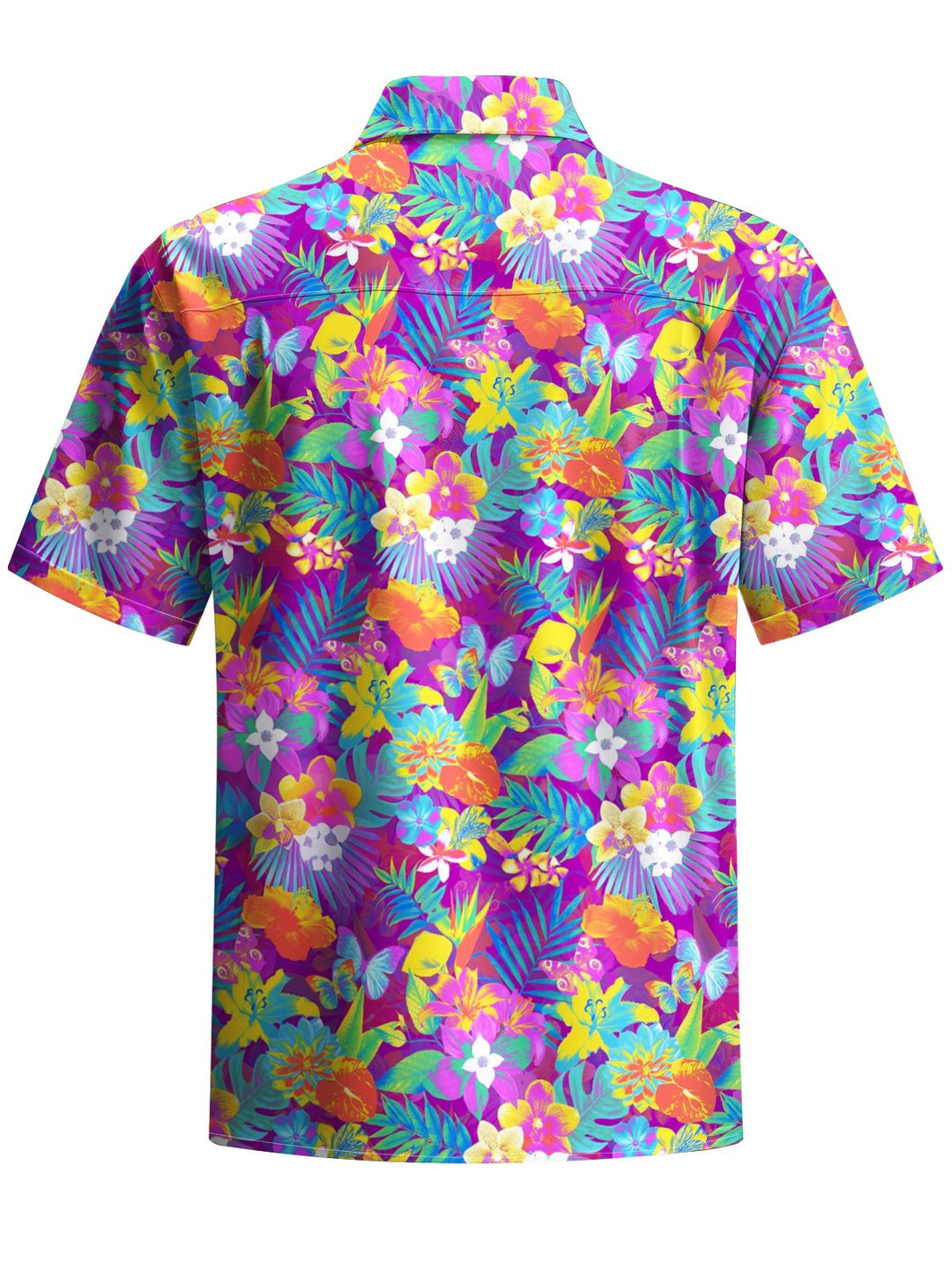 Alohadaddy® Hawaiian Floral Art Print Pocket Stretch Men&
