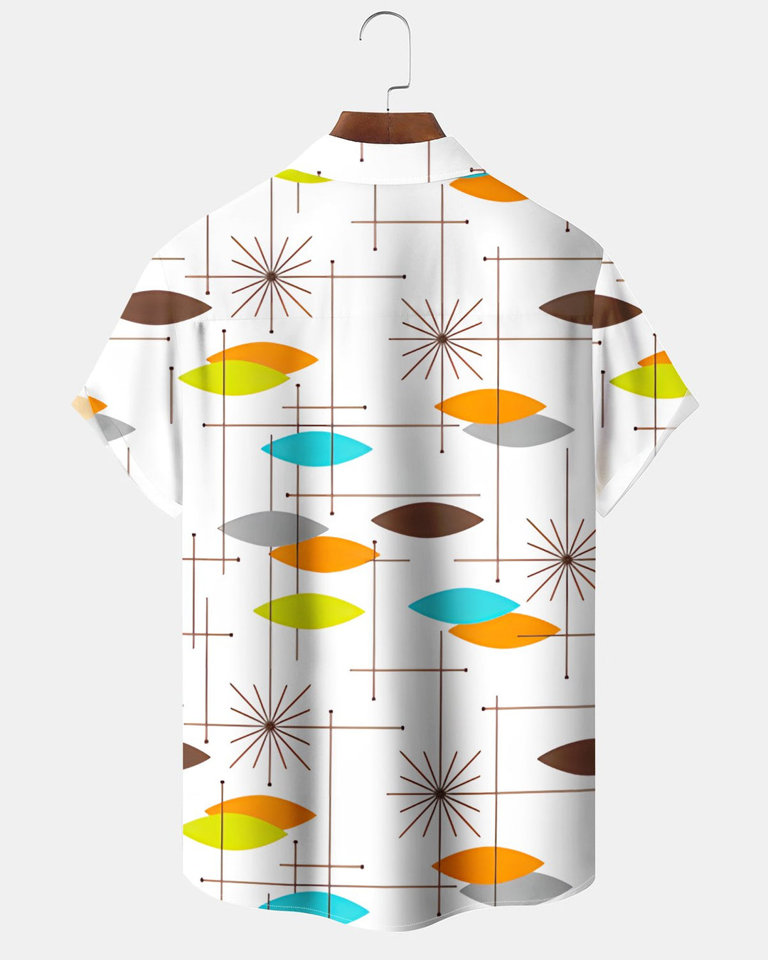 Alohadaddy® Casual Geometric Print Art Button Pocket Cardigan Men&