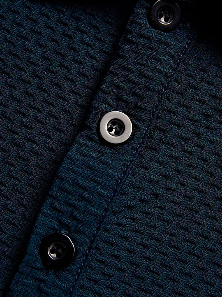 Camisa tipo polo con solapa abotonada de seersucker de secado rápido para hombre de Alohadaddy Retro Basics, tallas grandes