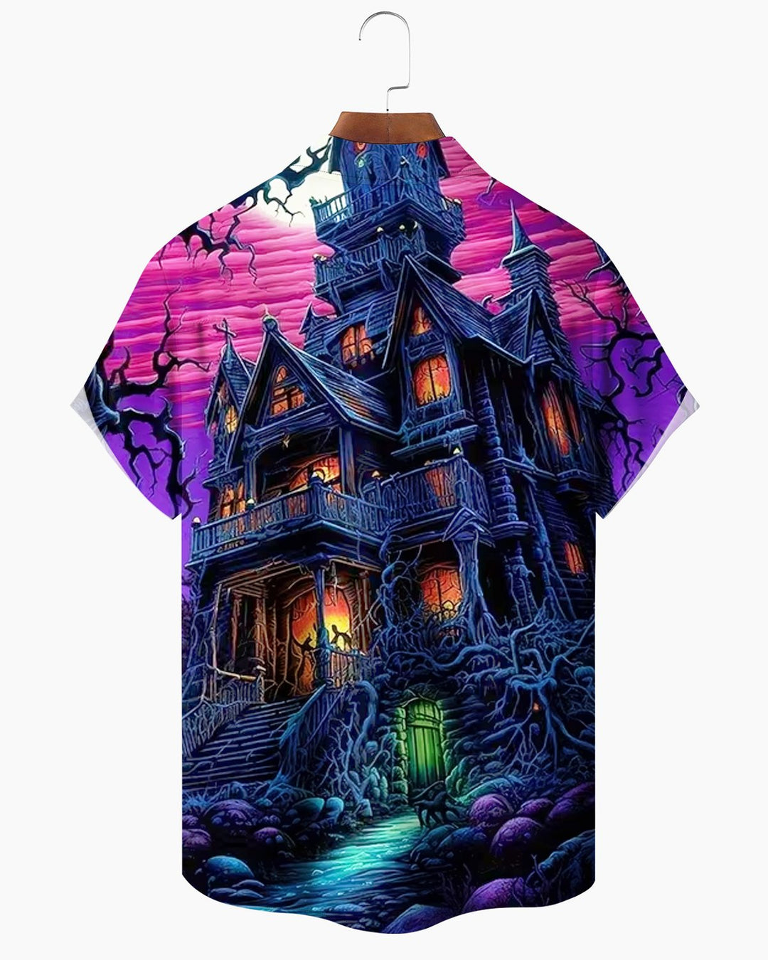 Alohadaddy® Halloween Castle Print Men&