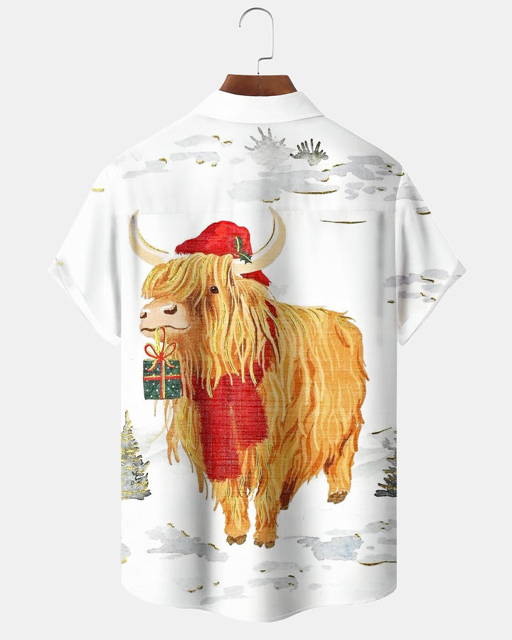 Alohadaddy® Holiday Christmas Reindeer Print Men&