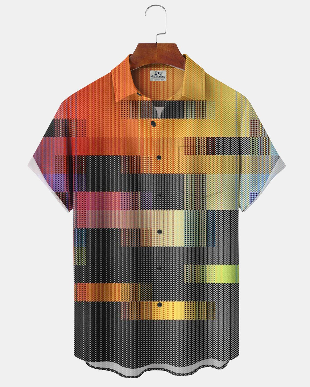 Alohadaddy® Casual Abstract Striped Gradient Print Men&