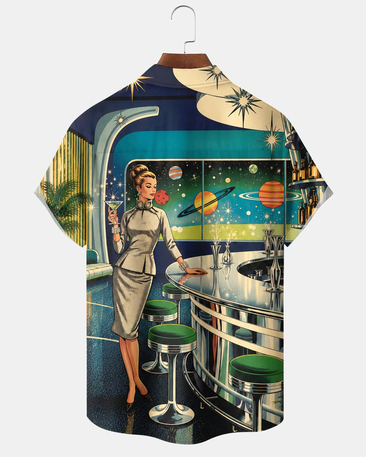 Alohadaddy® Retro Atomic Cocktail Beauty Print Men&