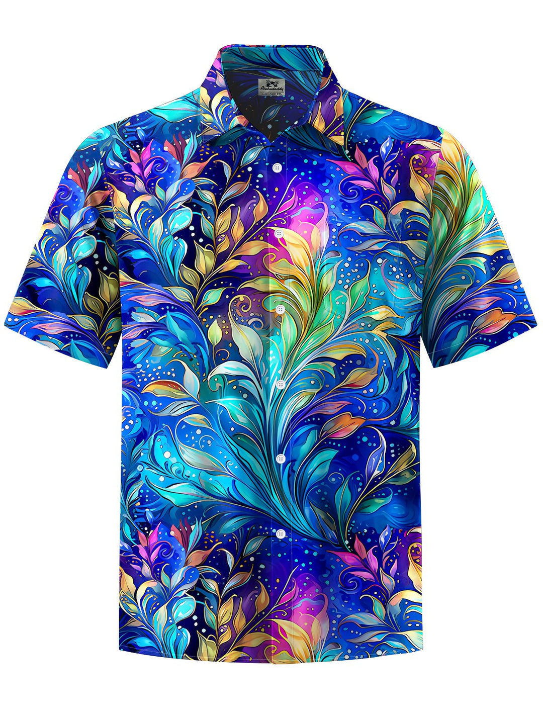 Alohadaddy® Casual Leaves Art Print Moisture Wicking Men&