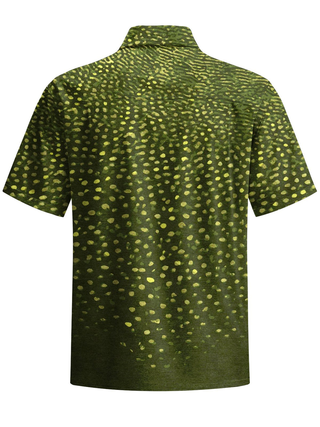 Alohadaddy® Vintage Gradient Polka Dots Print Art Chest Pocket Men&