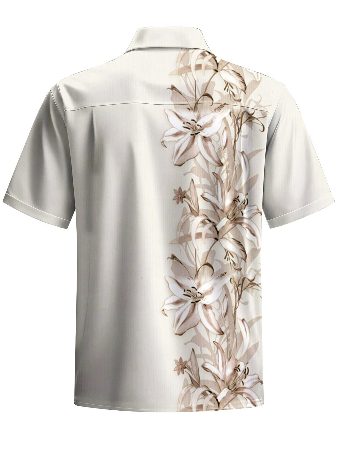Alohadaddy® Casual Stripe Floral Print Art Chest Pocket Men&