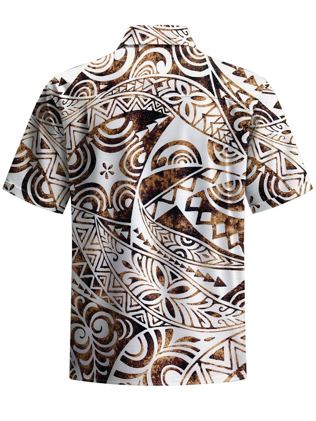 Alohadaddy® Vintage Ethnic Pattern Print Art Chest Pocket Men&