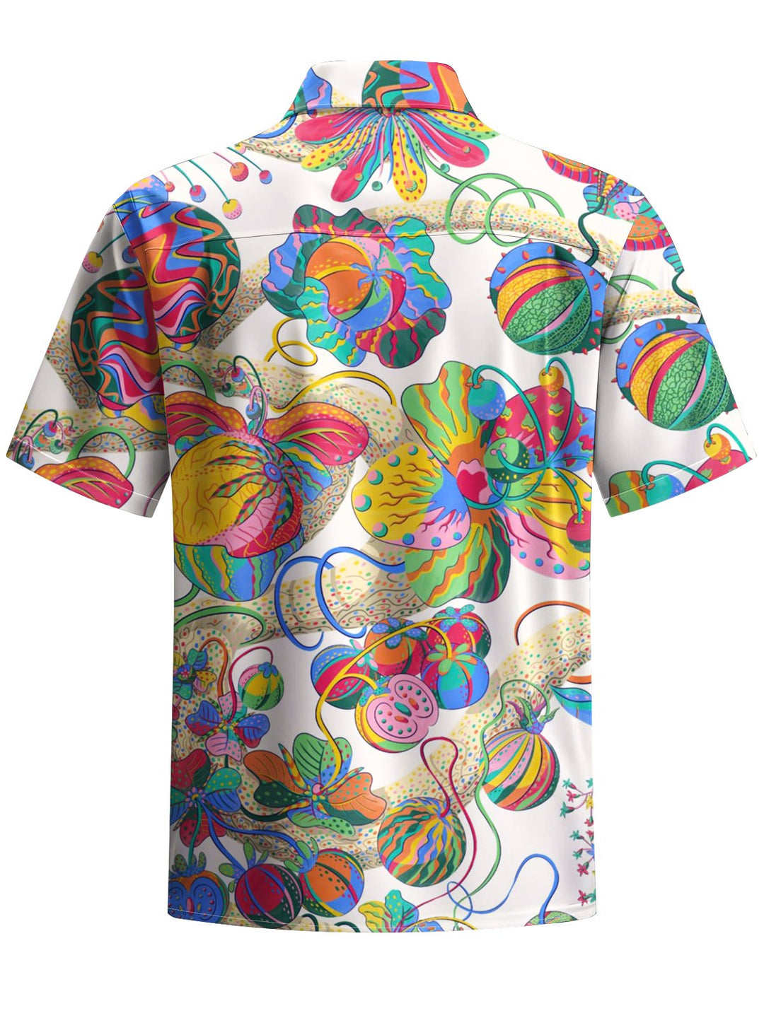 Alohadaddy® Hawaiian Floral Art Print Chest Pocket Men&