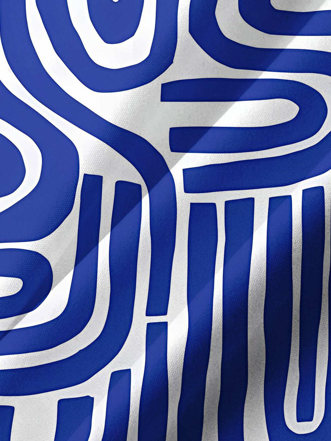 Alohadaddy® Casual Geometric Stripe Art Print Moisture-Wicking Chest Pocket Men&