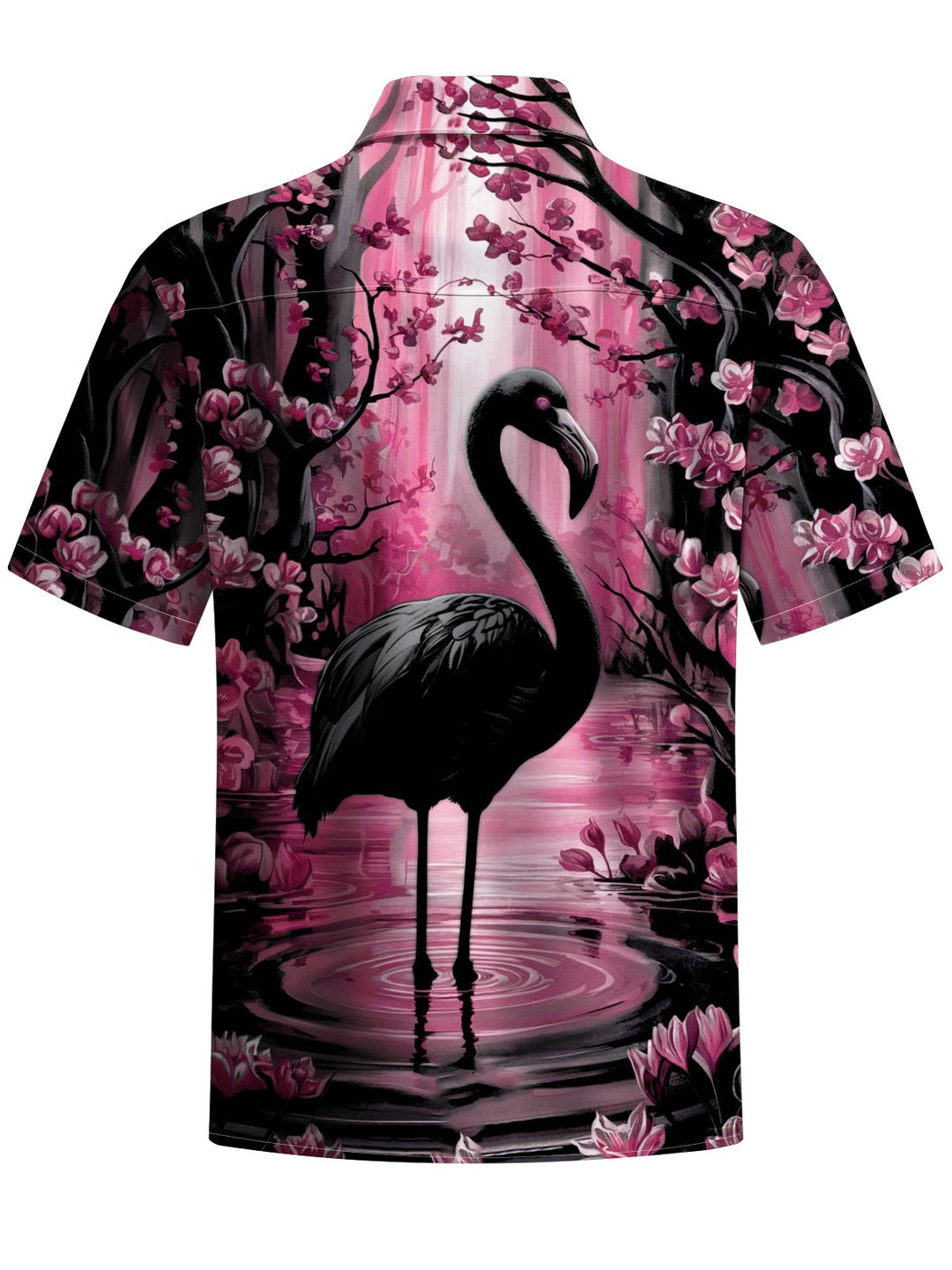 Alohadaddy® Casual Flamingo Flower Art Print Stretch Men&