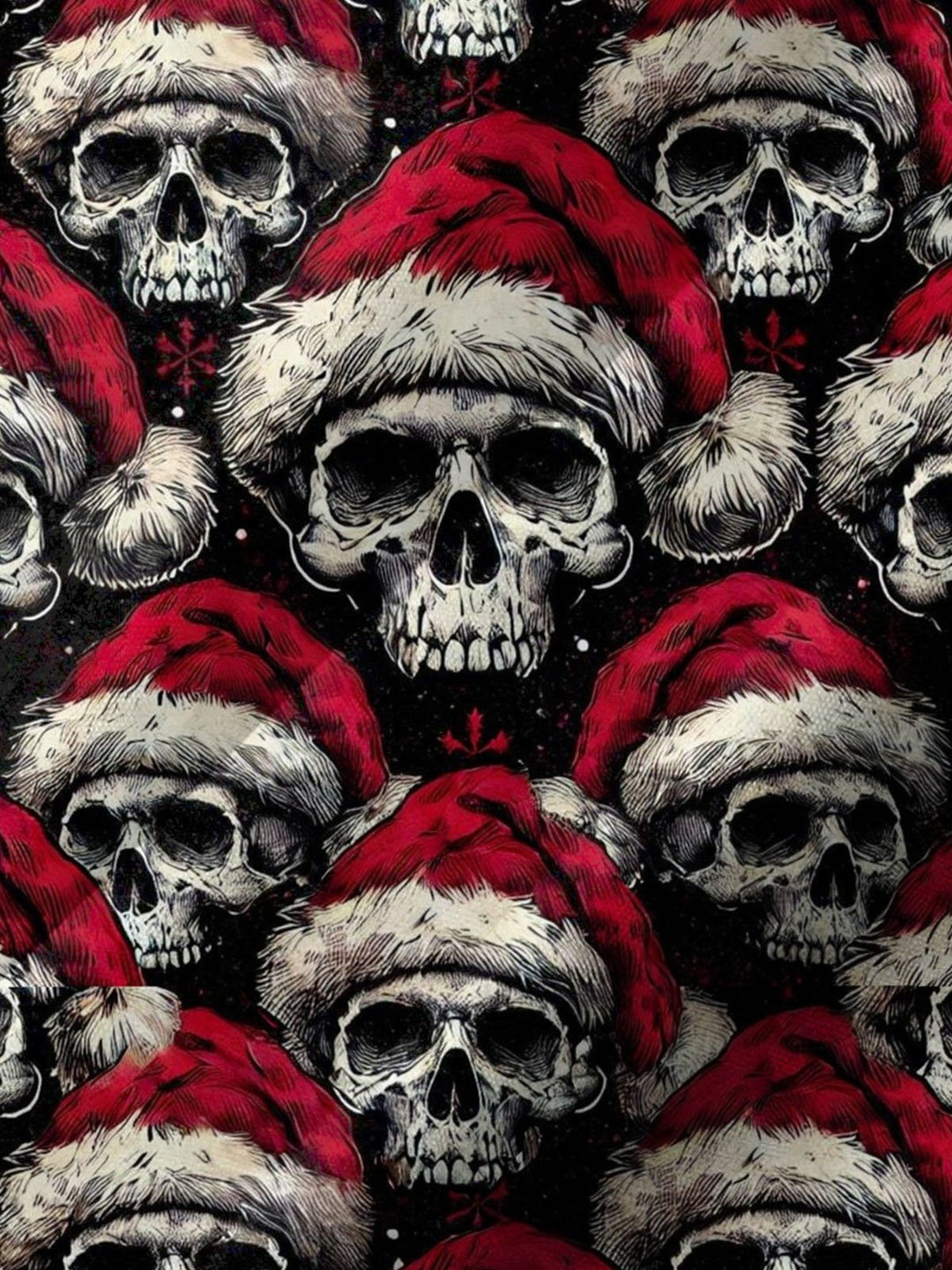 Alohadaddy® Holiday Christmas Skull Print Pocket Stretch Men&