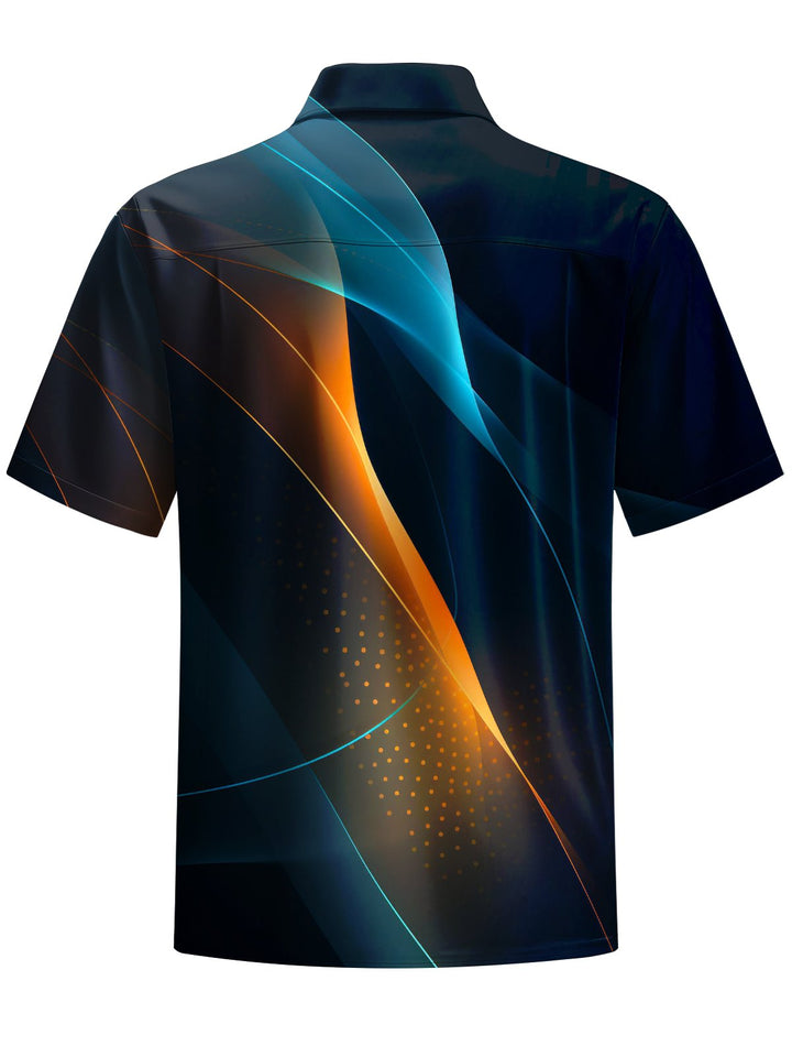 Alohadaddy® Casual Abstract Print Art Stretch Pocket Men&