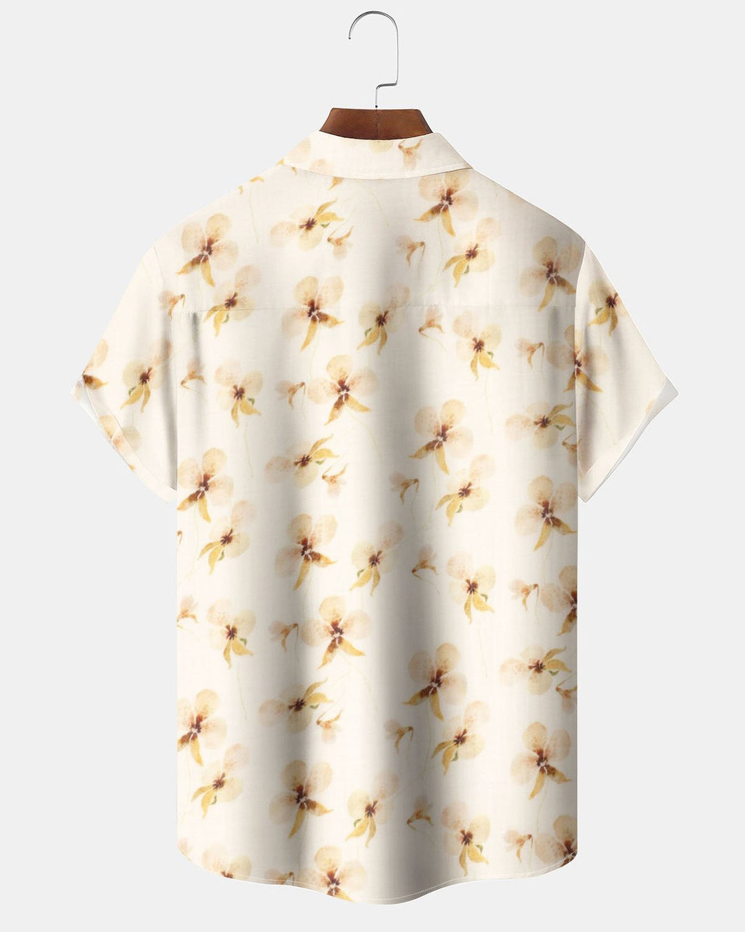 Alohadaddy® Hawaiian Floral Art Print Stretch Button Pocket Men&
