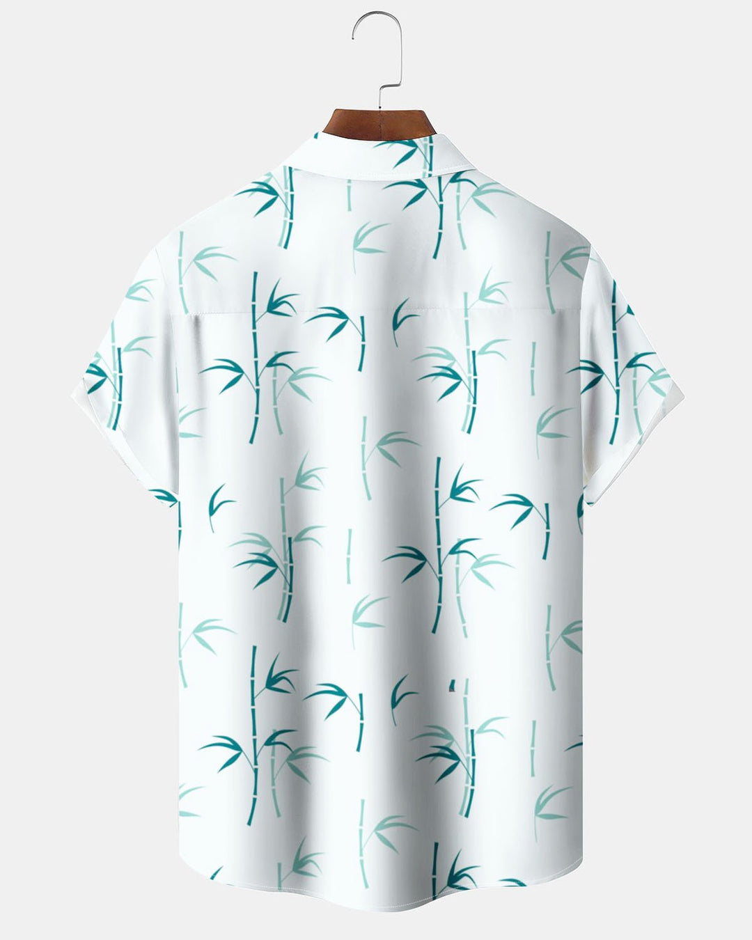 Alohadaddy® Hawaiian Bamboo Print Artistic Stretch Button Pocket Men&