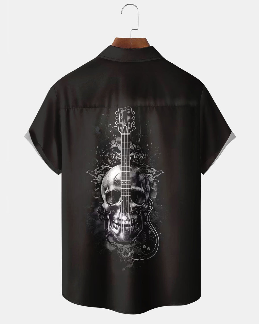 Alohadaddy® Vintage Skull Guitar Print Art Pocket Stretch Men&