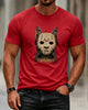 Alohadaddy® Retro Masked Cat Short-Sleeve T-Shirt