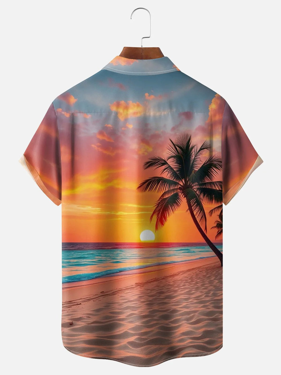 Alohadaddy® Hawaii Sunset Palm Tree Print Men&