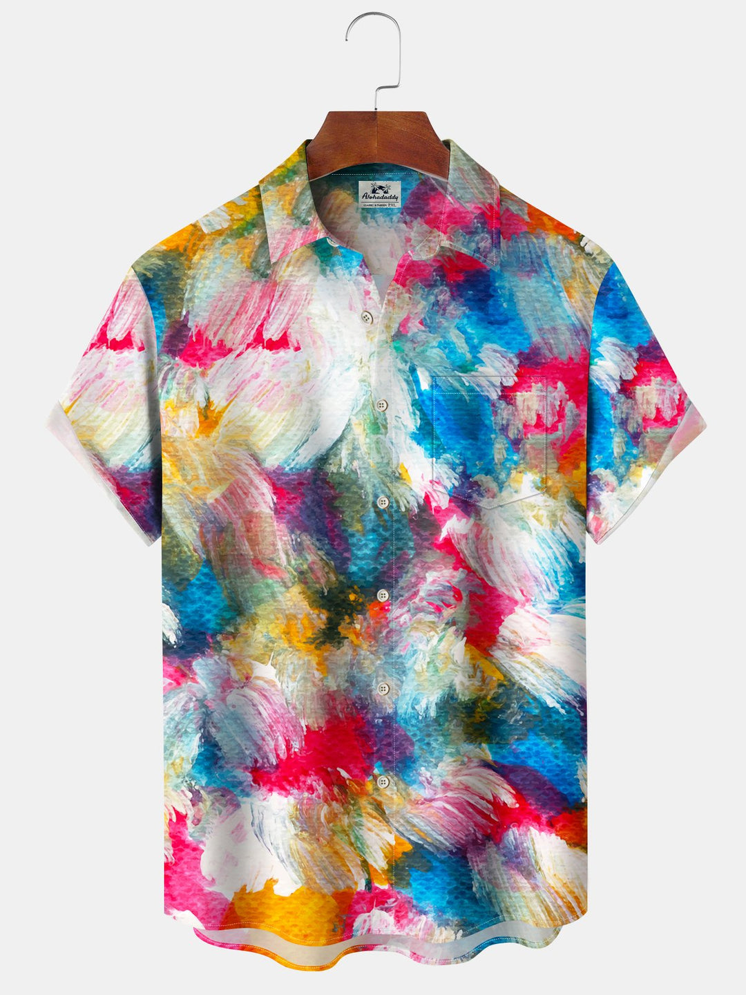 Alohadaddy® Casual Abstract Graffiti Contrast Pockets Moisture Wicking Men&