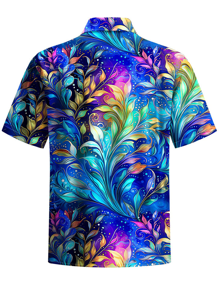 Alohadaddy® Casual Leaves Art Print Moisture Wicking Men&