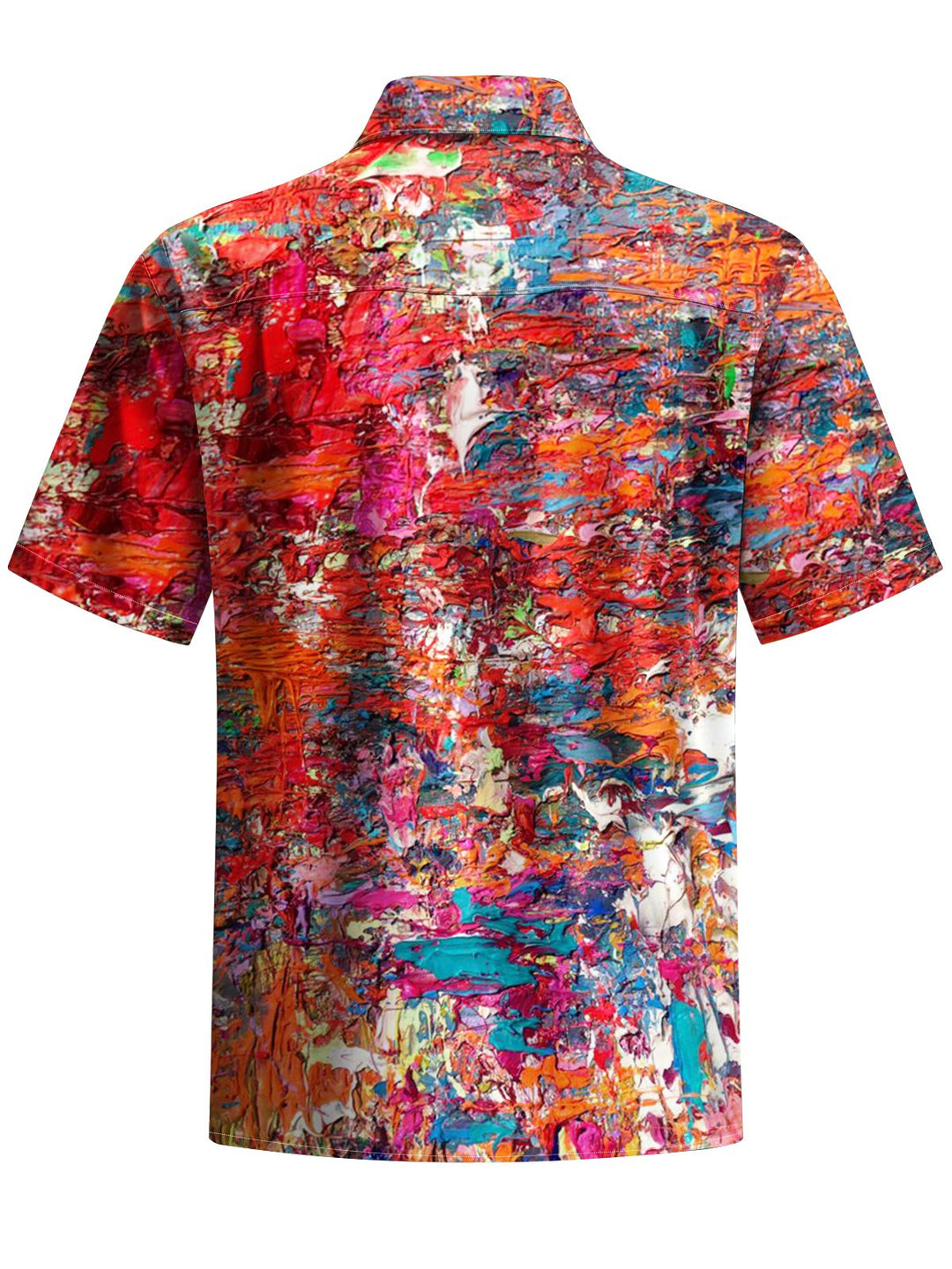 Alohadaddy® Vintage Acrylic Oil Painting Print Art Chest Pocket Men&