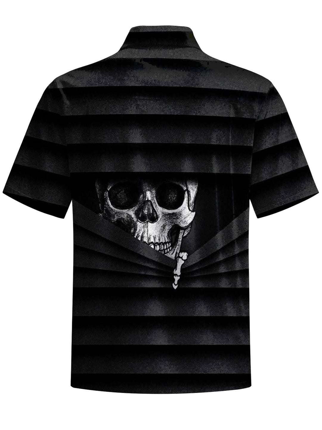 Alohadaddy® Halloween Skull Art Print Chest Pocket Men&