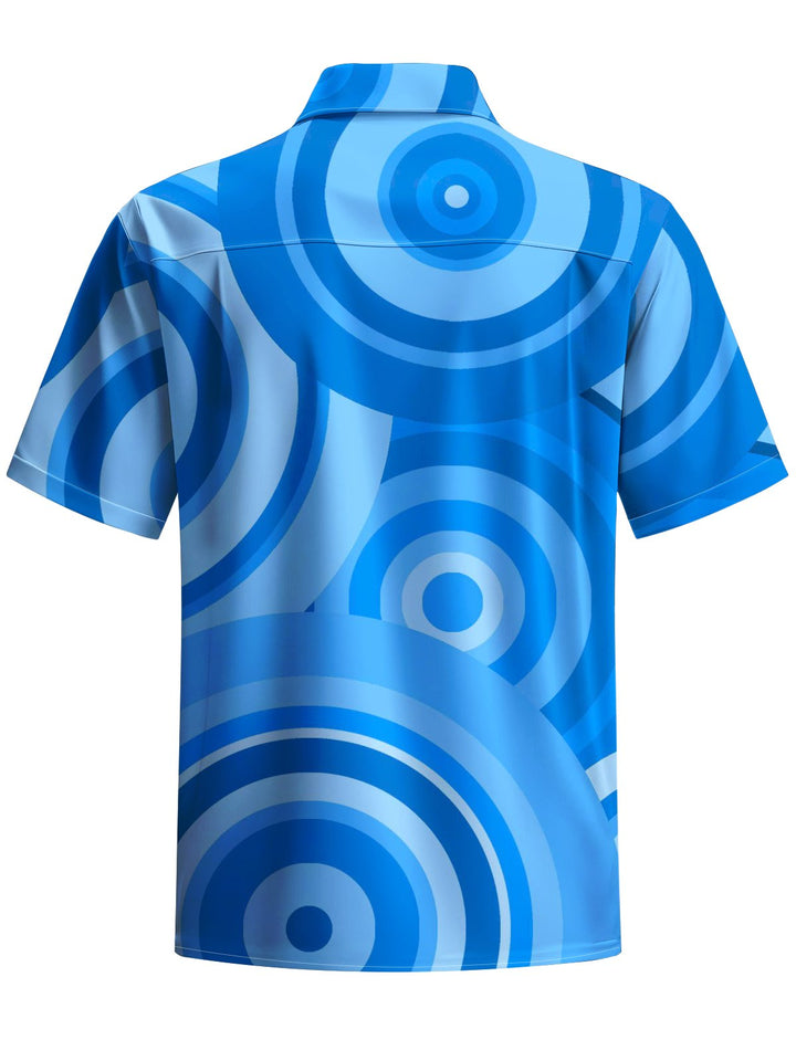 Alohadaddy® Casual Geometric Art Print Pocket Stretch Men&