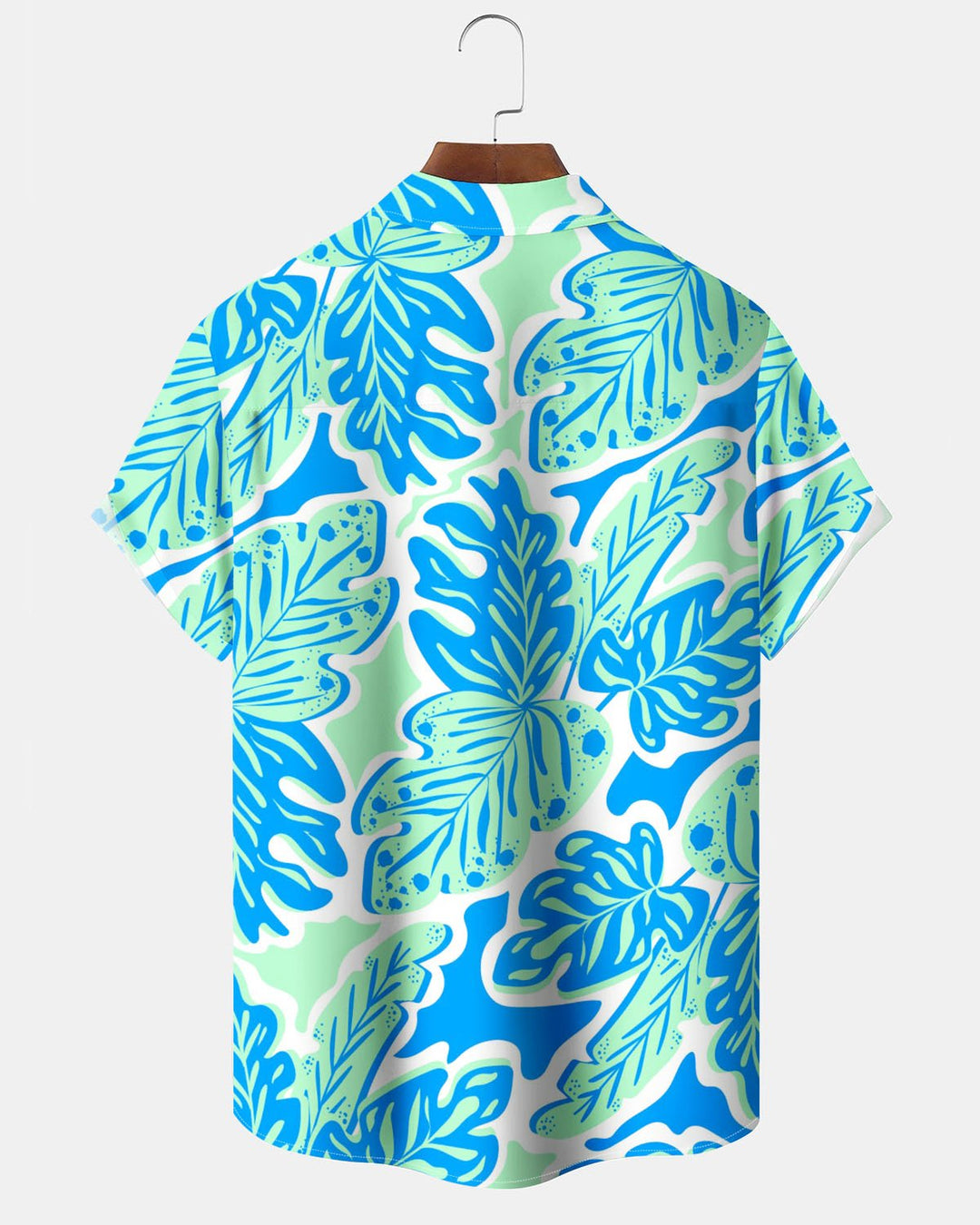Alohadaddy® Casual Leaf Print Artistic Button Pocket Cardigan Men&