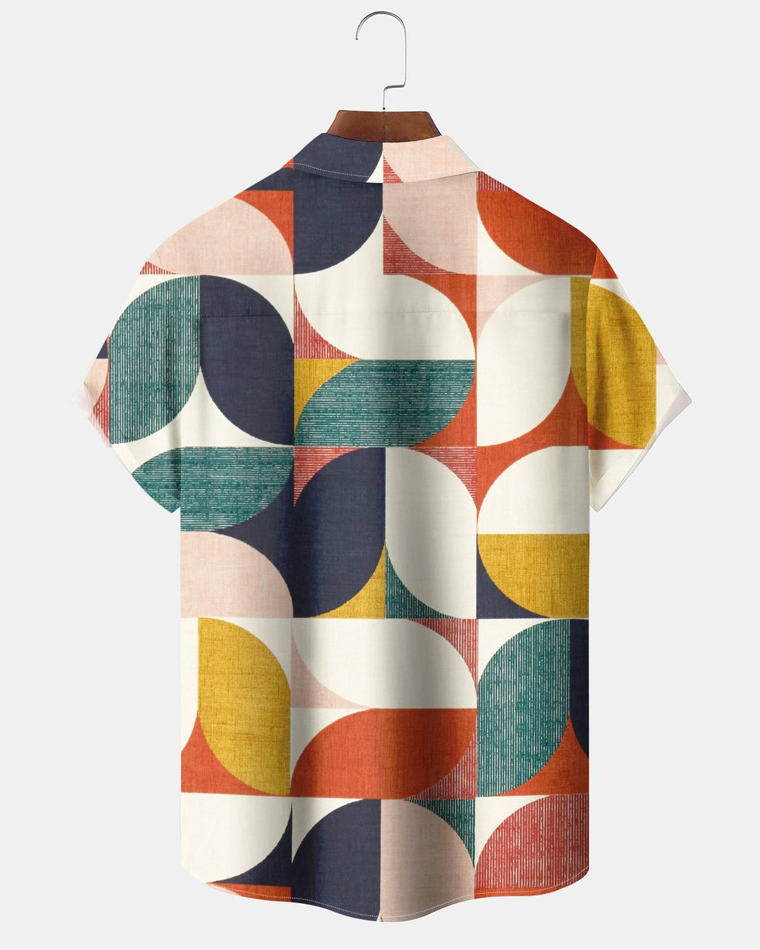 Alohadaddy® Casual Geometric Print Art Button Pocket Cardigan Men&