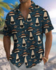 Alohadaddy® Men's Short-Sleeve Button-Down Shirt  Vintage Cat Print with Pocket