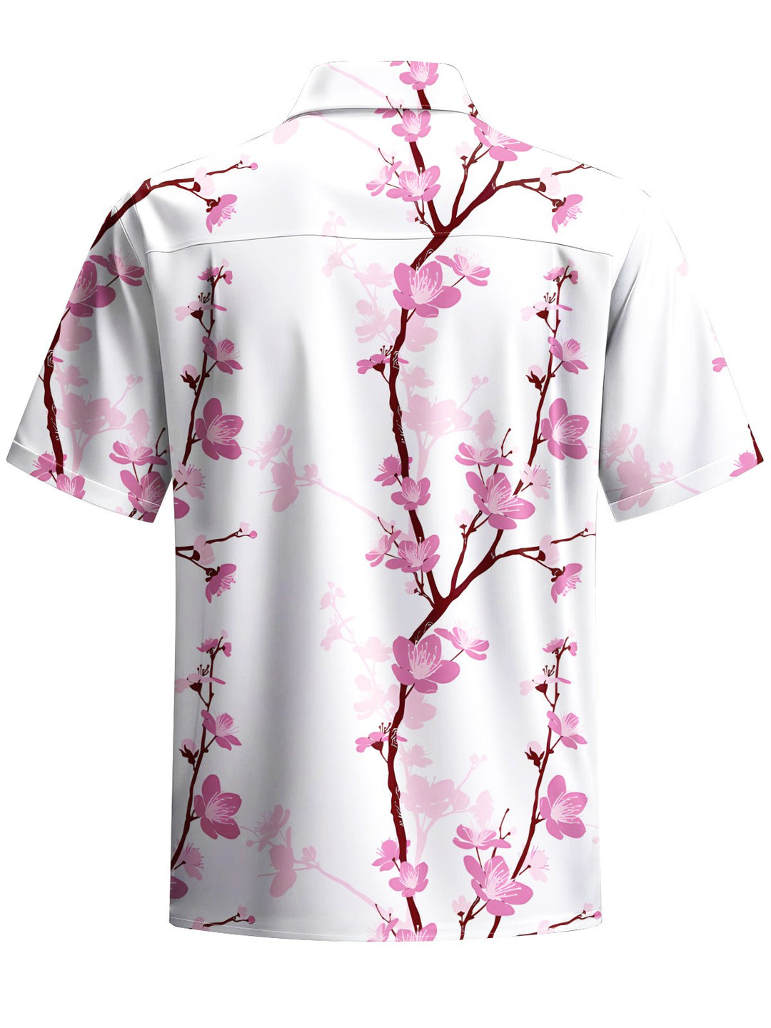 Alohadaddy® Hawaiian Peach Art Print Chest Pocket Men&