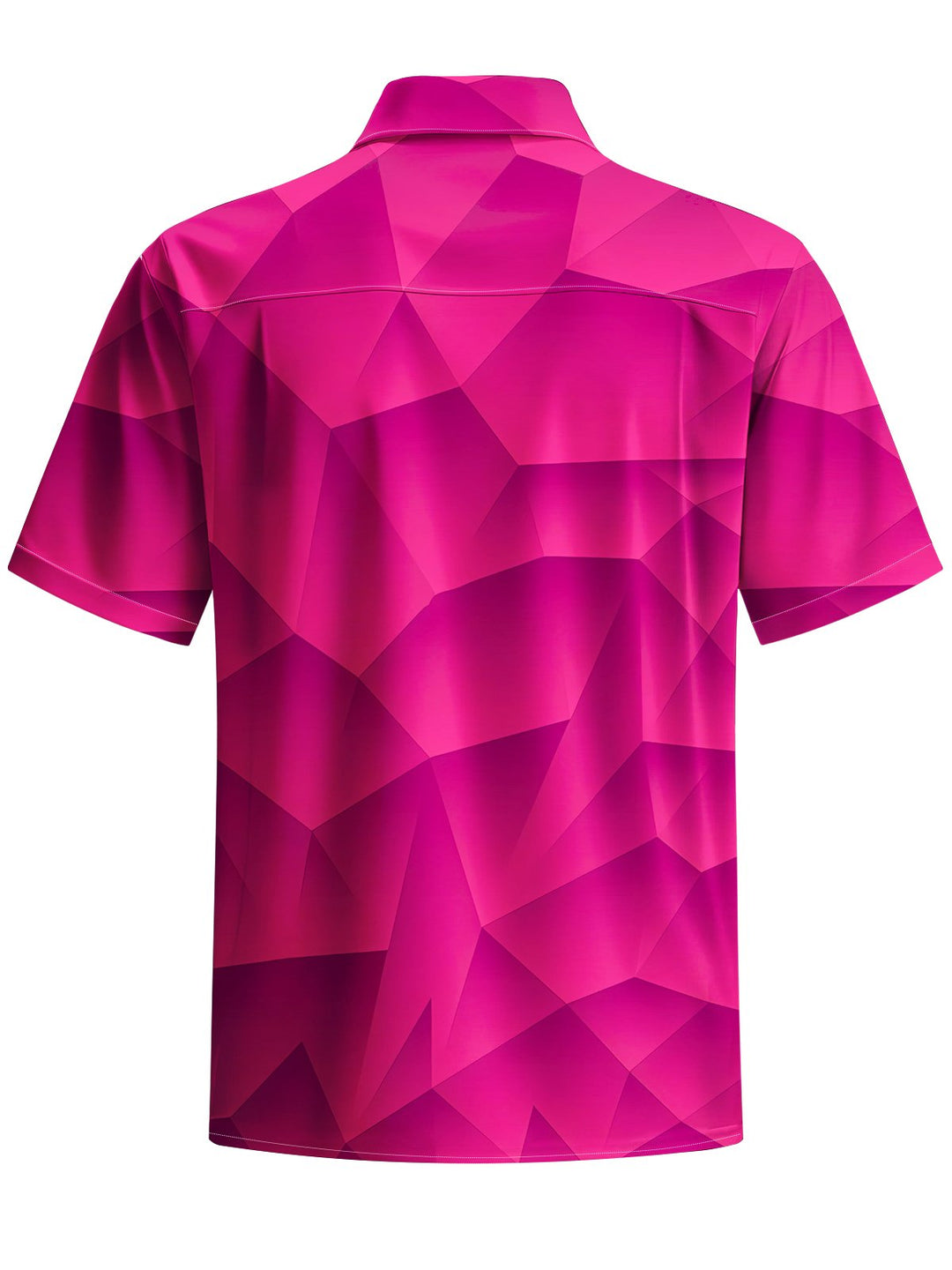 Alohadaddy® Casual Geometric Art Print Chest Pocket Men&