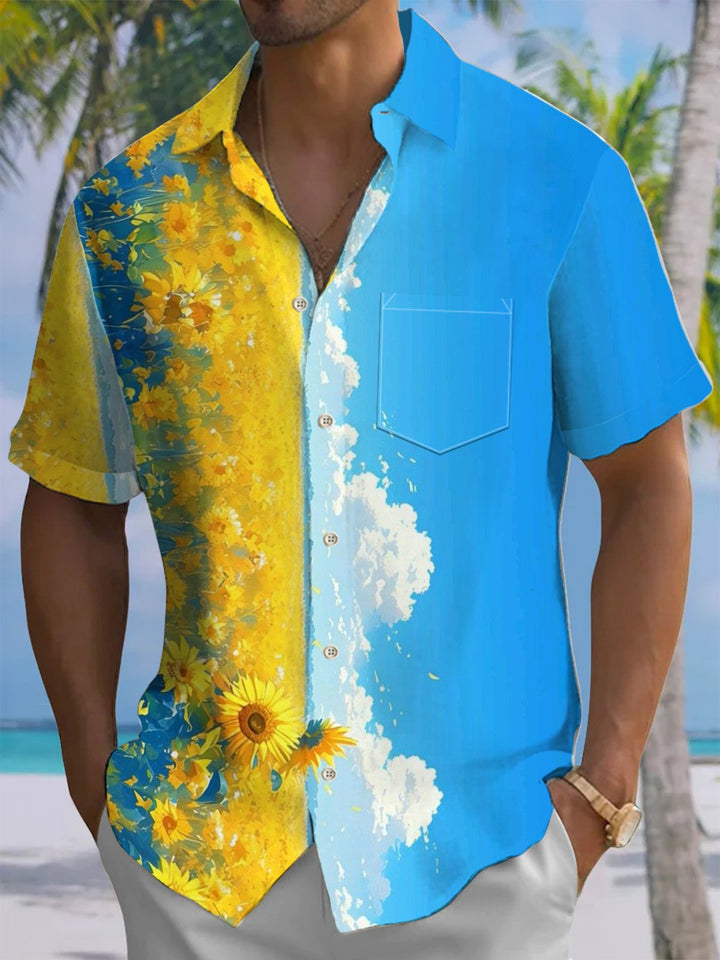 Alohadaddy® Hawaiian Sunflower Art Print Men&