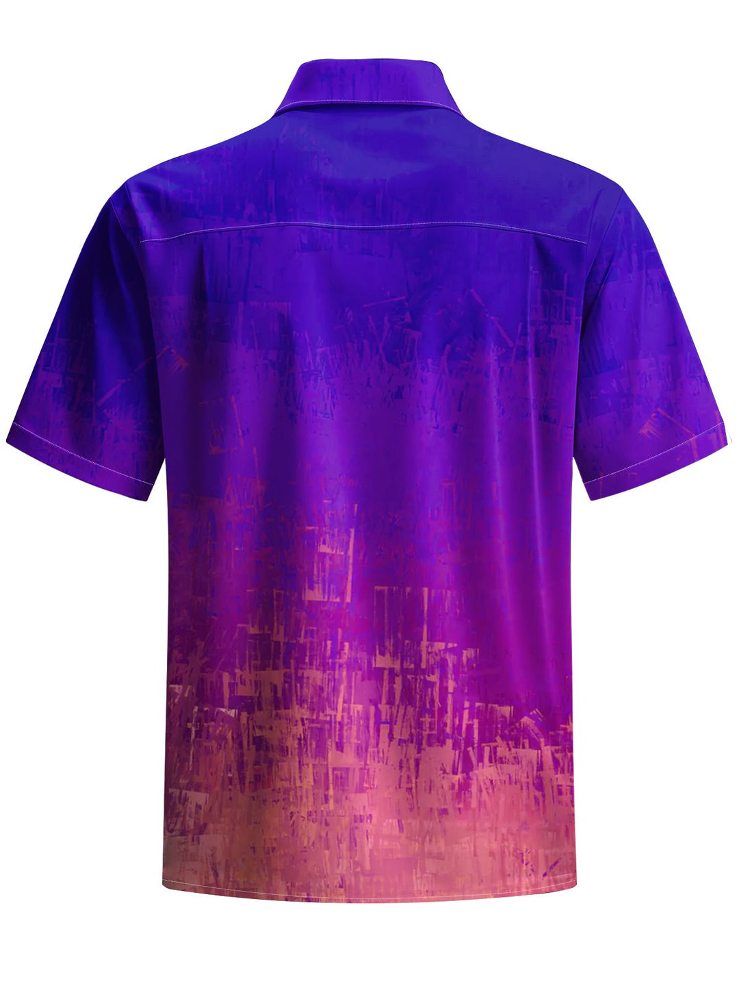 Alohadaddy® Hawaii Ombre Palm Trees Art Print Chest Pocket Mens Short Sleeve Shirts Big &amp; Tall