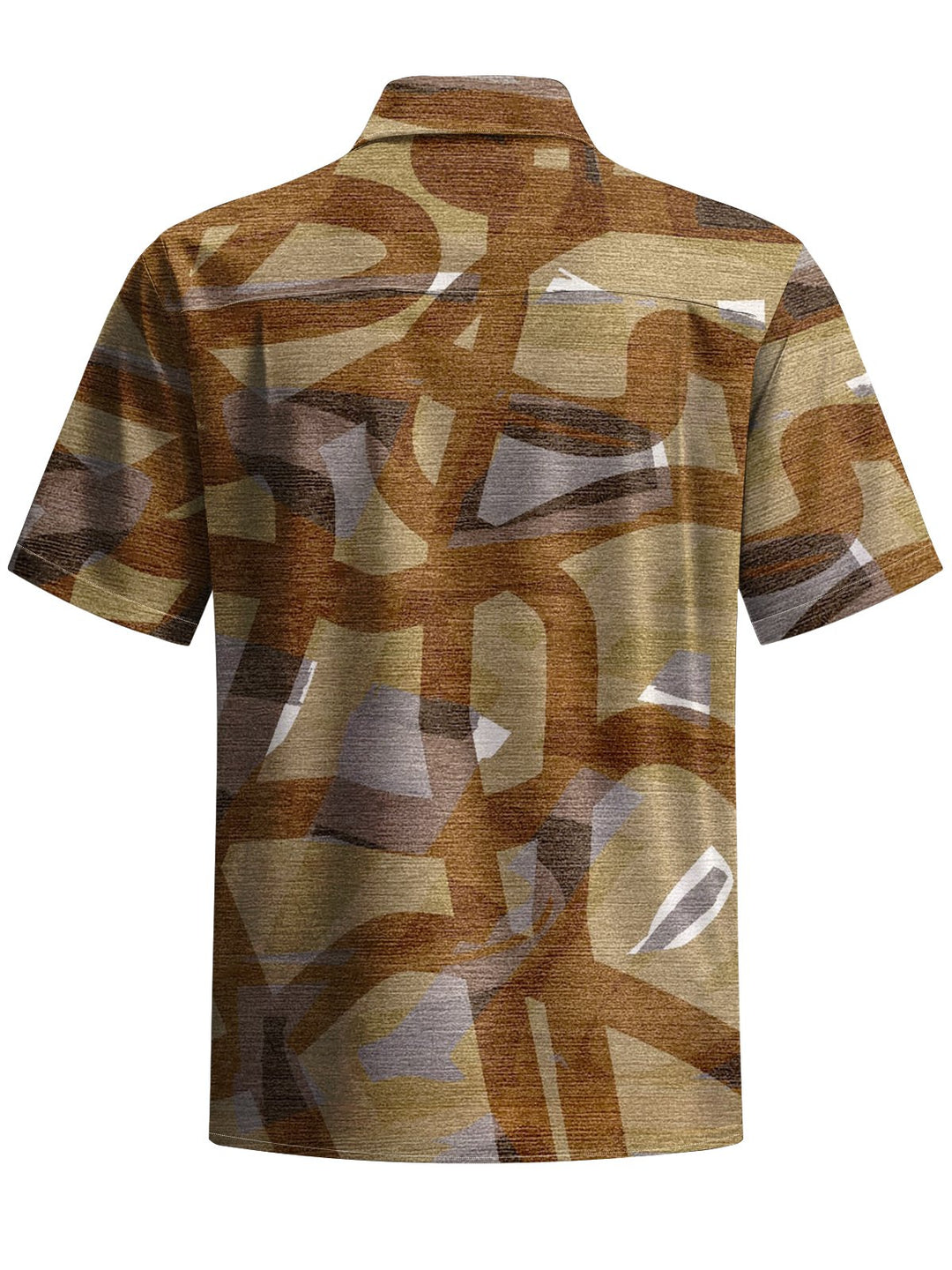 Alohadaddy® Vintage Abstract Art Printed Art Chest Pocket Men&