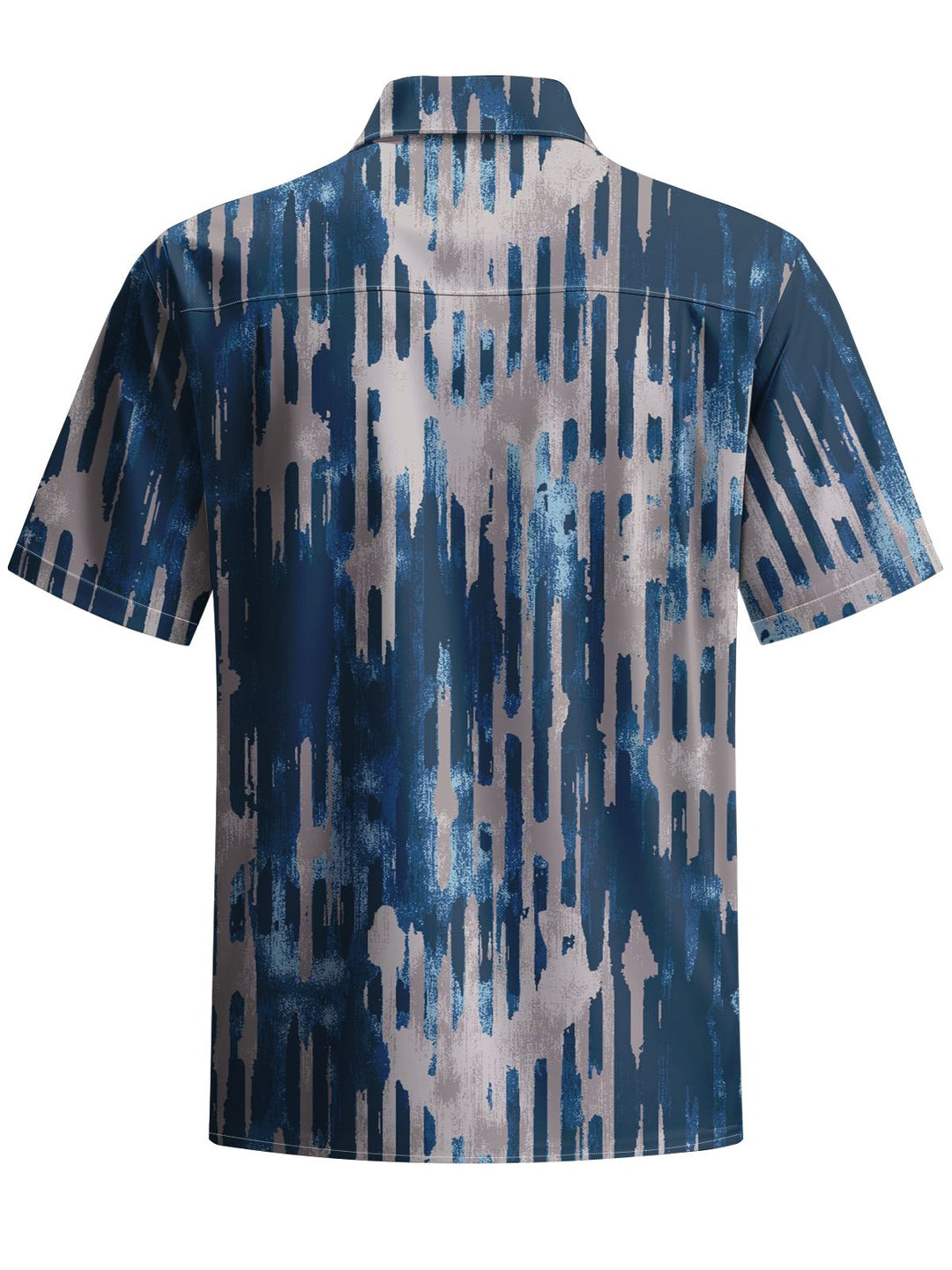 Alohadaddy® Vintage Stripe Art Print Chest Pocket Men&