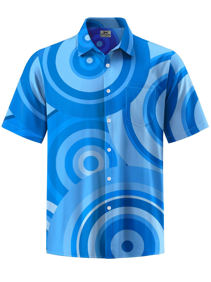 Alohadaddy® Casual Geometric Art Print Pocket Stretch Men&