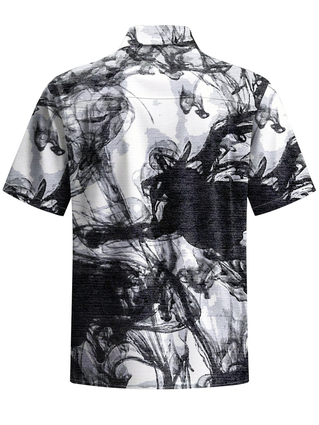 Alohadaddy® Casual Vintage Abstract Texture Art Print Chest Pocket Men&