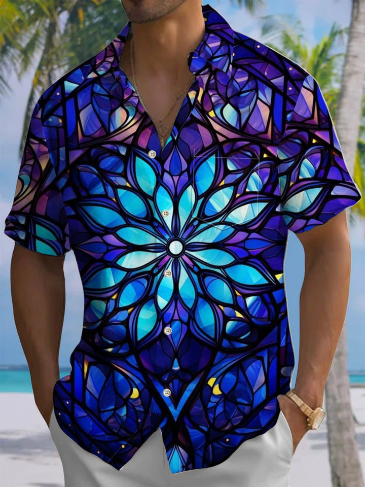 Alohadaddy® Casual Gothic Geometric Print Art Moisture Wicking Men&