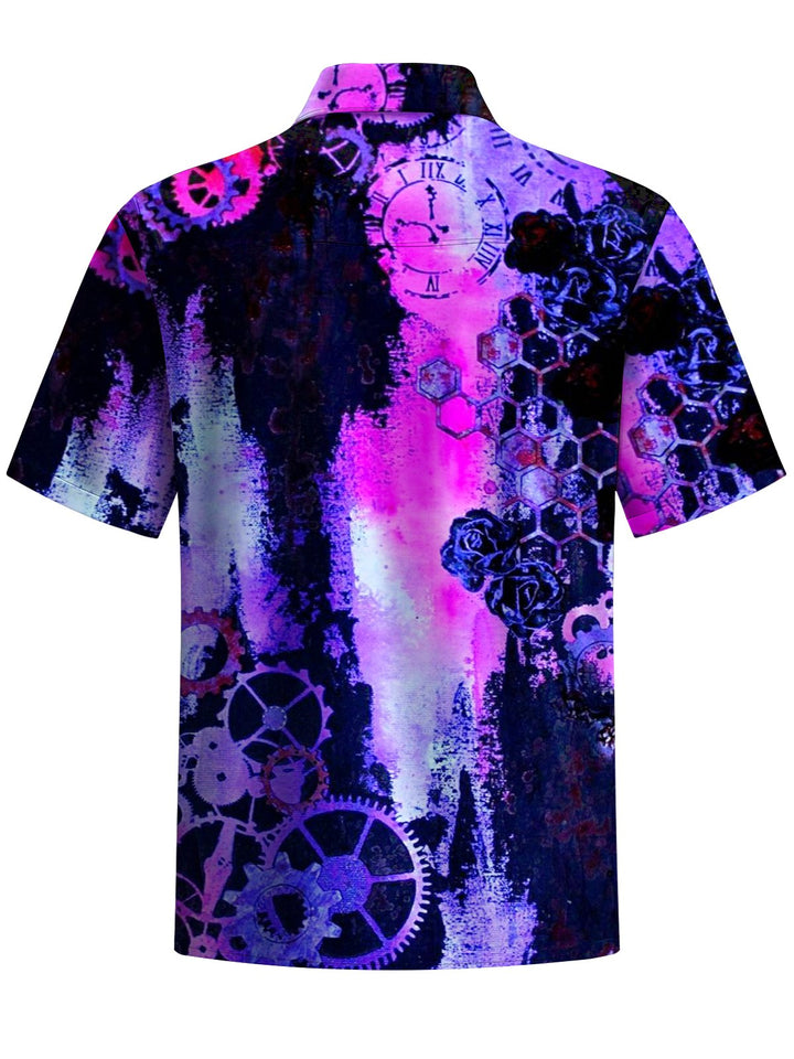 Alohadaddy® Vintage Gear Art Print Pocket Stretch Men&