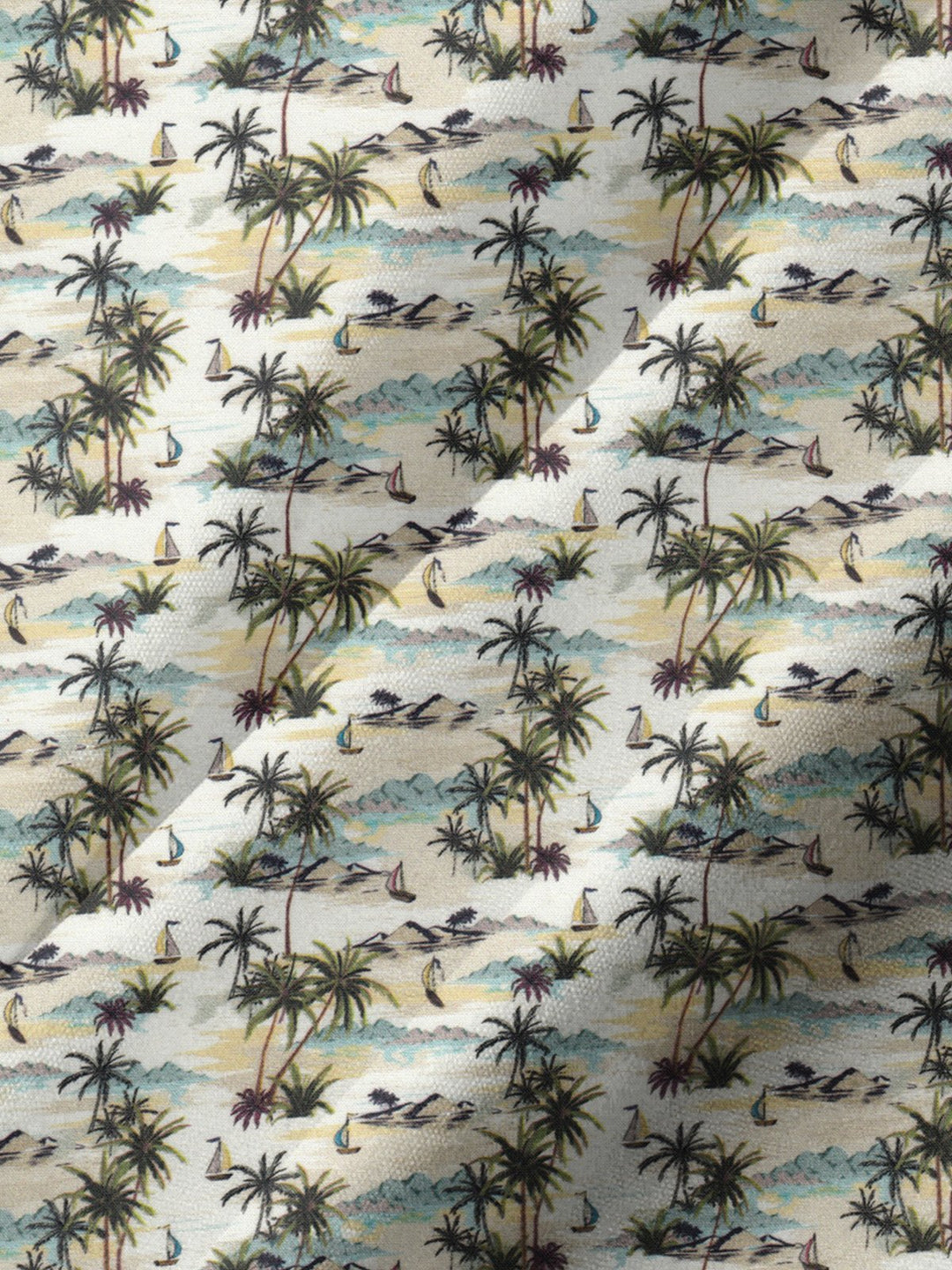 Alohadaddy® Hawaiian Palm Tree Art Print Pocket Stretch Men&