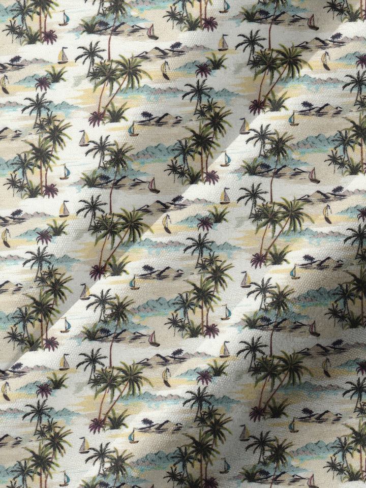 Alohadaddy® Hawaiian Palm Tree Art Print Pocket Stretch Men&